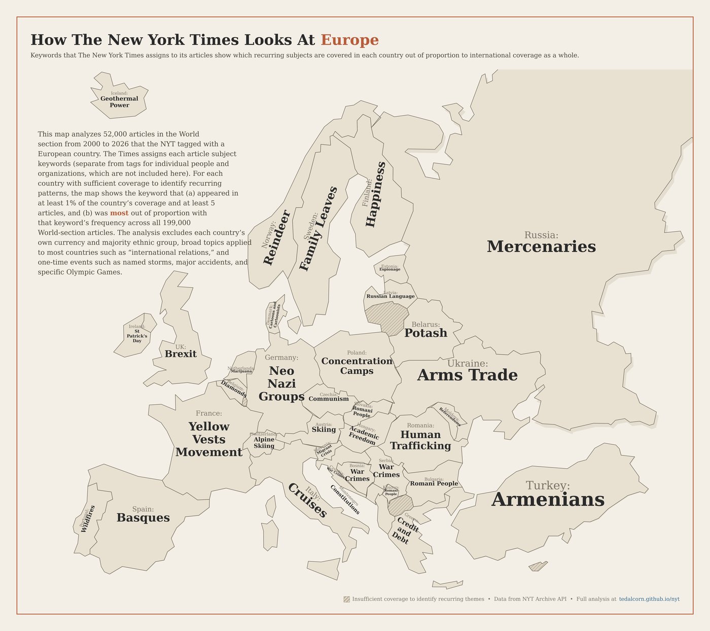 NYT keyword map of Europe